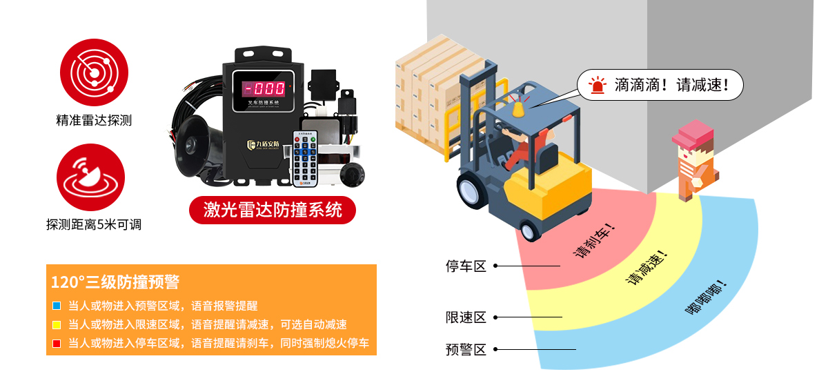 叉车防撞有效解决方案，叉车防撞系统简单实现